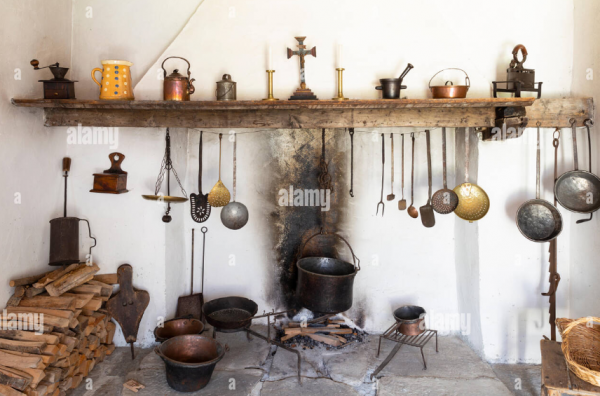 Peralatan Dapur dengan Gaya Rustik